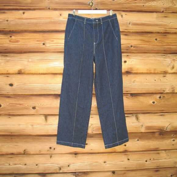 NWT Alex Mill Dark Wash High Rise Trouser Jeans - Picture 2 of 8